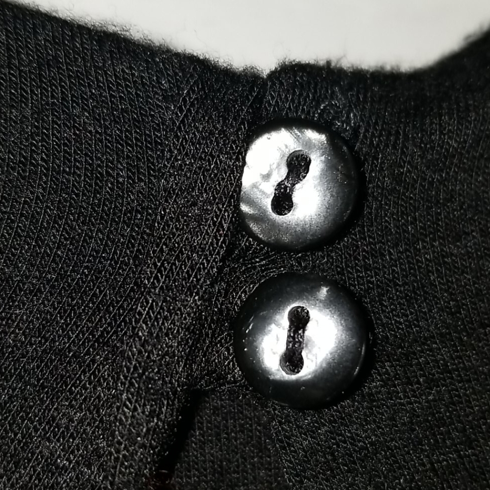 "Color Thread" Little Black Romper - Picture 8 of 12